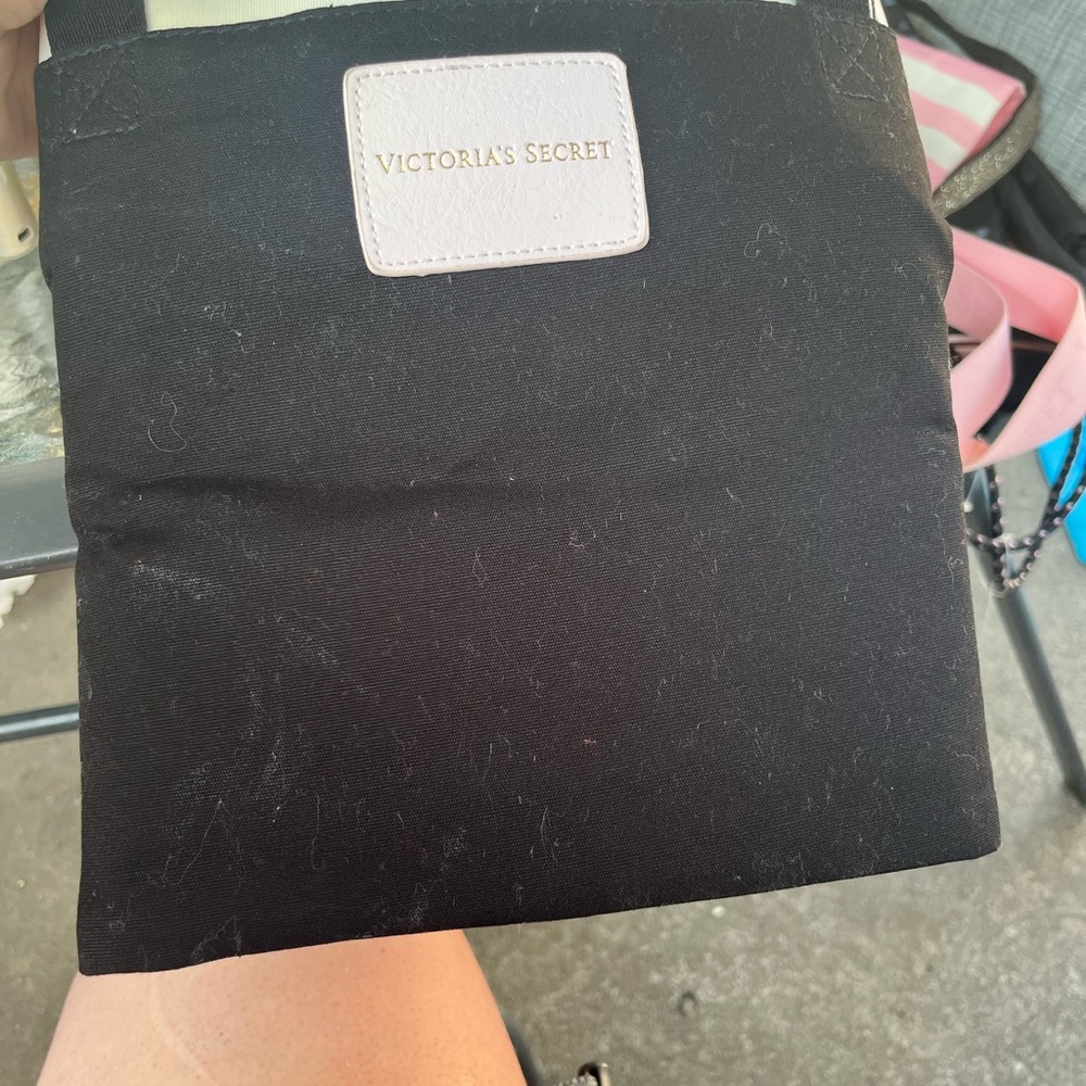 Victoria's Secret Black Canvas Tote
